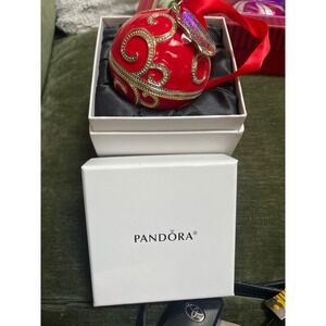 PANDORA Christmas Spectacular Ornament Trinket Box 2017‎ RADIO CITY No Charm